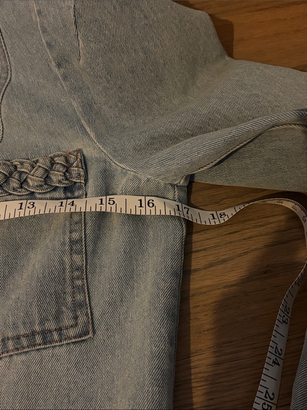 Veronica Beard Lt Blue Arrowe Cropped Denim Blazer Jacket with Braided Trim - 2 - Picture 11 of 12